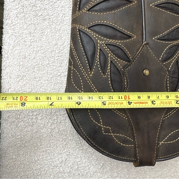 Botas Jaca Mexican Leather Western Boots Women’s 7.5 Brown Cutout Cowgirl Boho - Picture 16 of 16